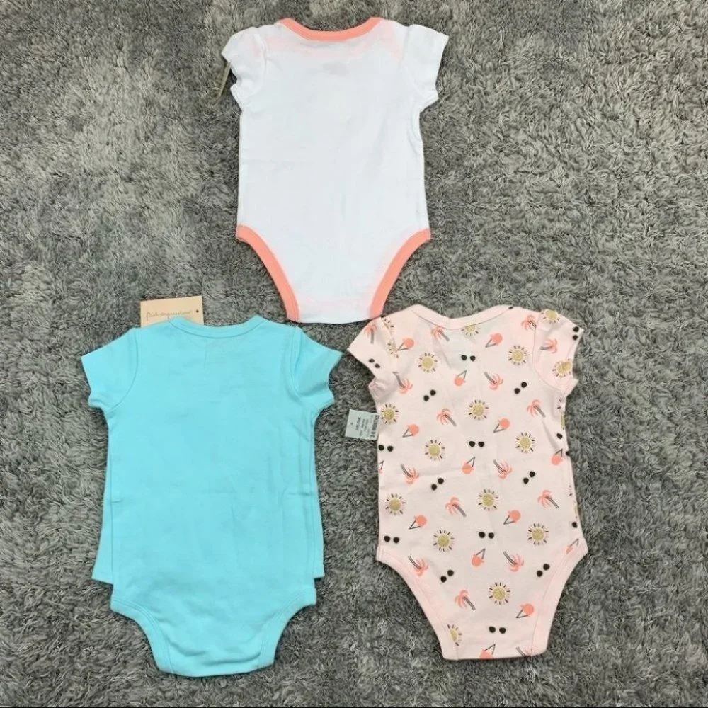 Toddlers Girl Romper 5 piece Bundle, 6 Month
